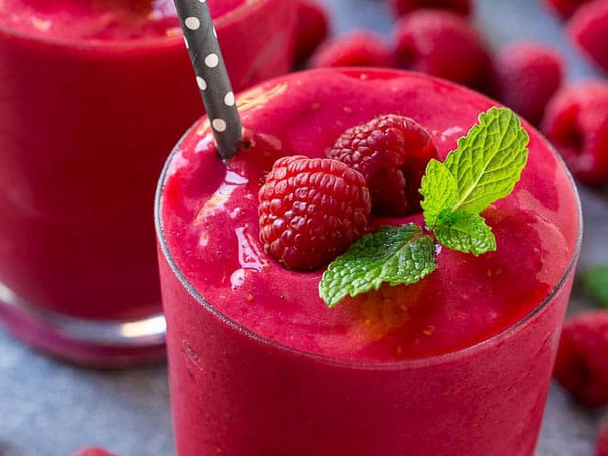 Smoothie Raspberry With Bun