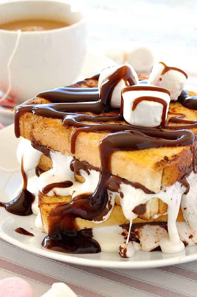 Chocolate And Marshmallow Toast