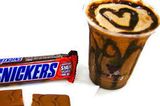 Snickers mixed with Chocolate ice cream