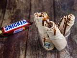 Snickers Chocolate Ice Cream Roll