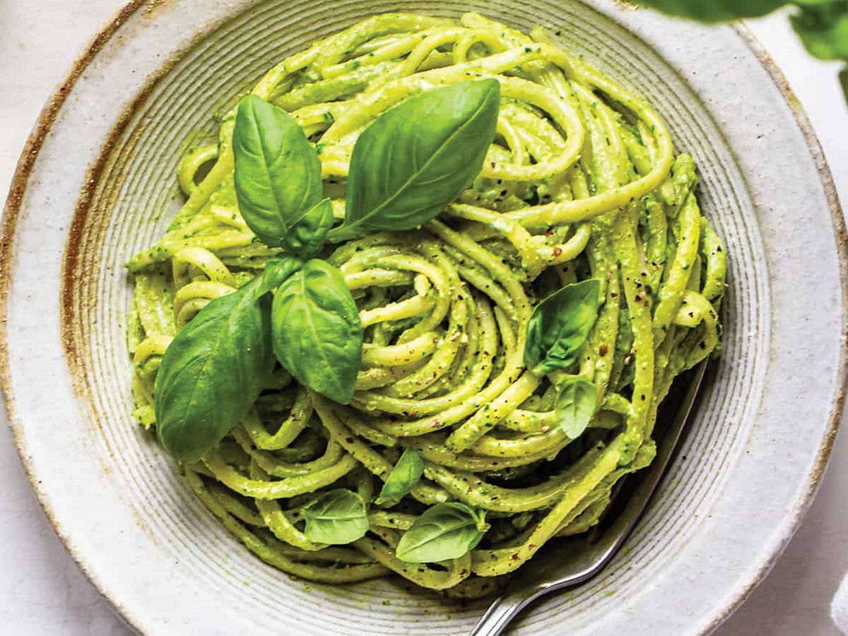 Spaghetti Al pesto
