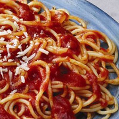 Spaghetti with sauce pasta