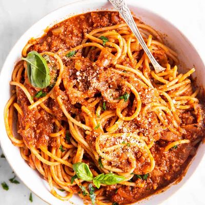 Spaghetti with meat