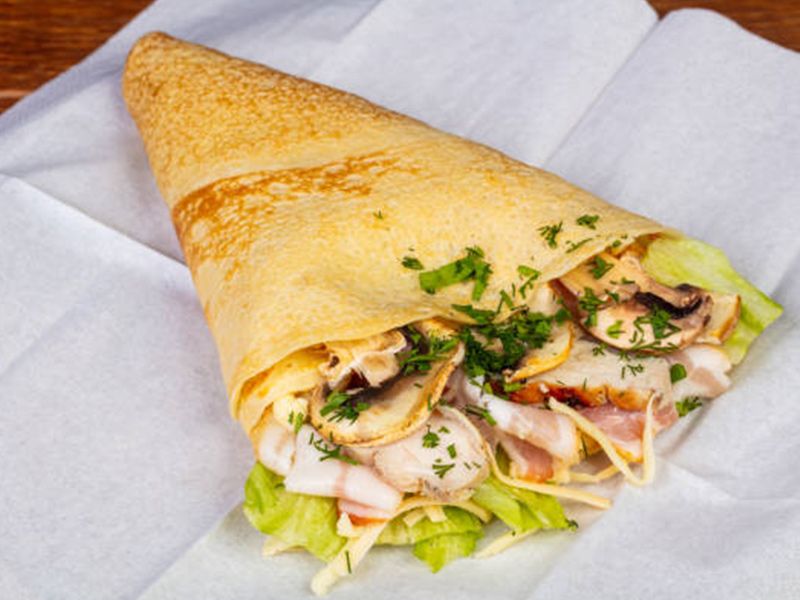 Spicy Deezer Chicken Crepe