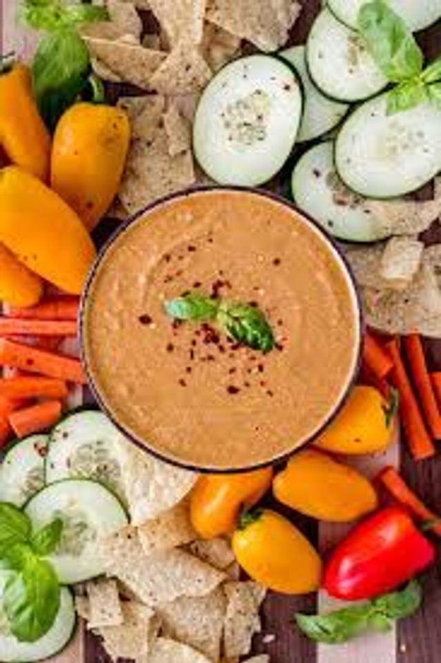 Spicy Garlic Dip Platter