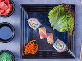 Spicy Salmon Ura Maki Roll