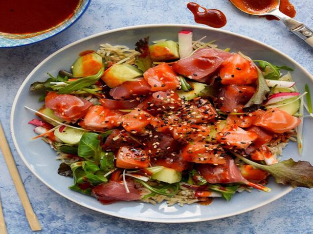 Spicy Sashimi Salad
