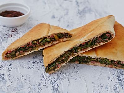 Spinach Manoushe