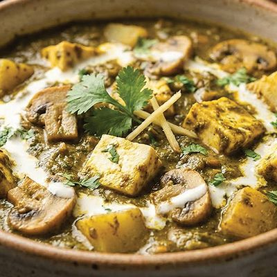 Spinach with Cheese - Potatoes - Mushrooms