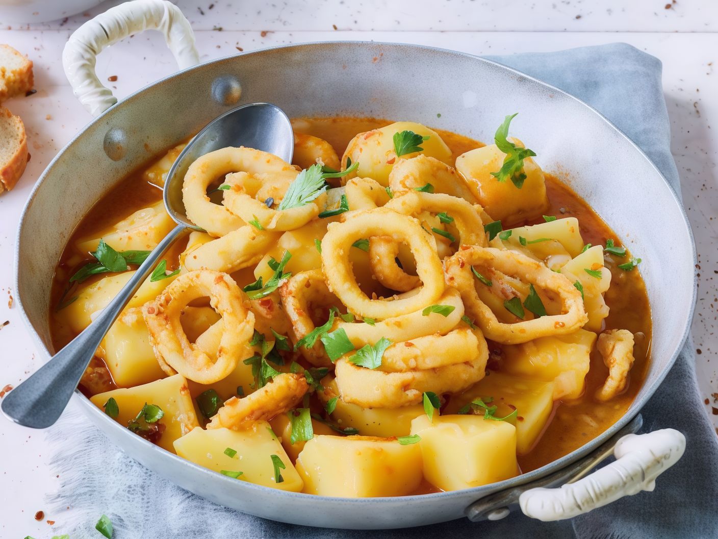 Red Sauce Squid Casserole
