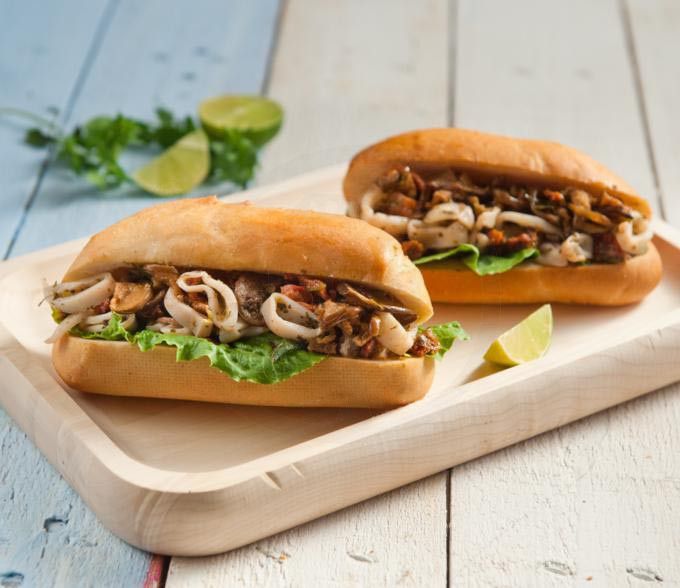 Mexican Seafood Sandwich