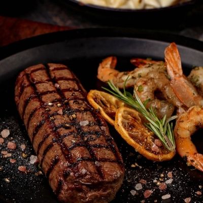 Beef & Shrimp Piccata