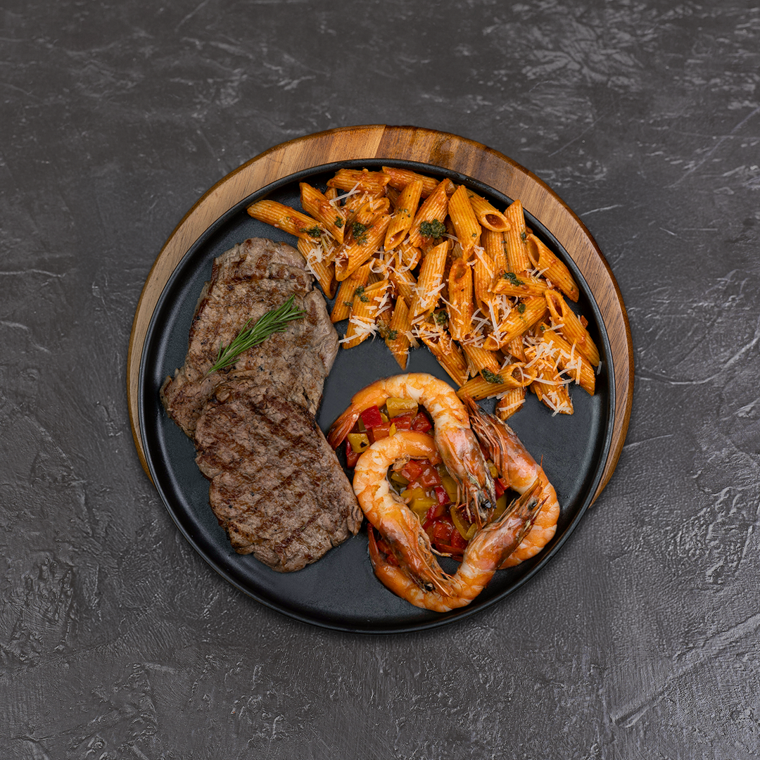 Steak and shrimp