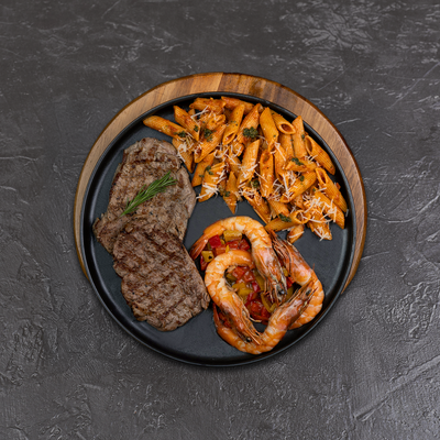 Steak and shrimp