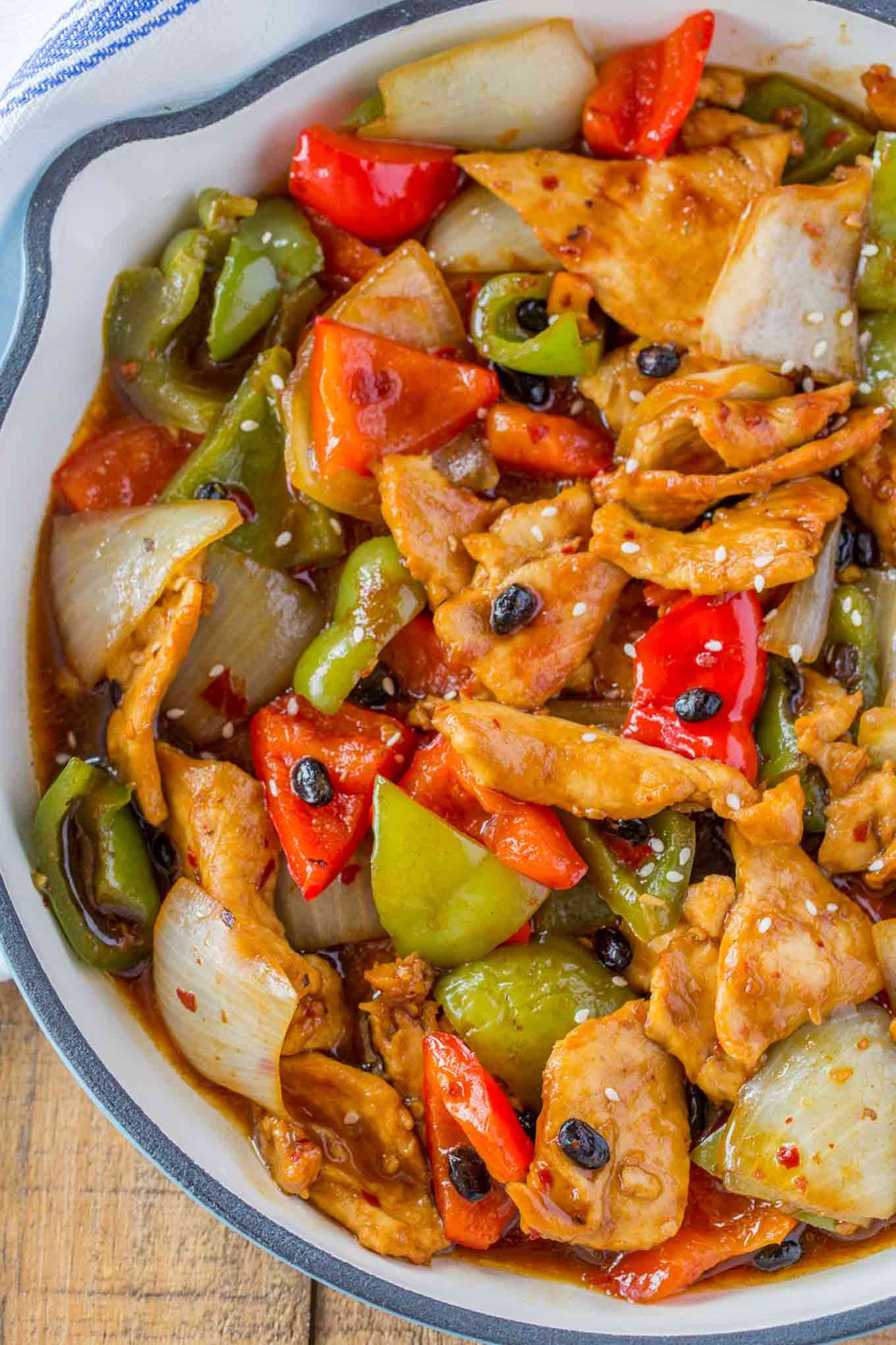 23. Stirred Chicken with Black Bean Sauce