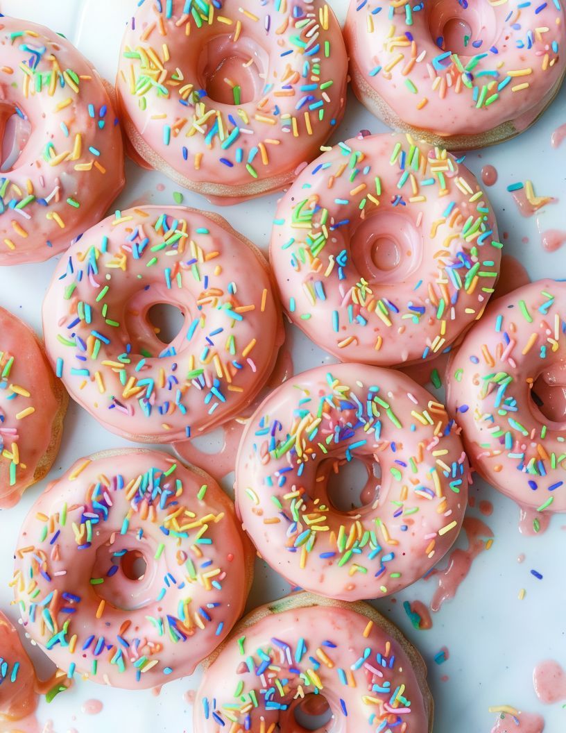 Strawberry Donuts