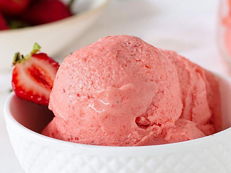 Strawberry Ice Cream Scoop