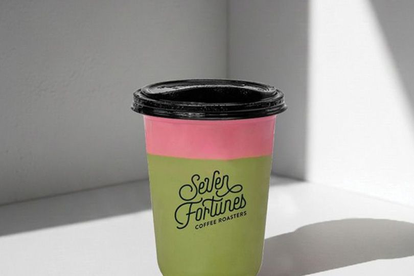 Strawberry Matcha Forchino