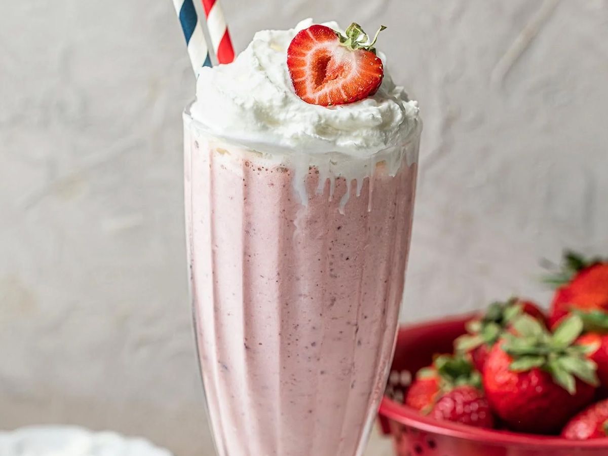 Strawberry milkshake