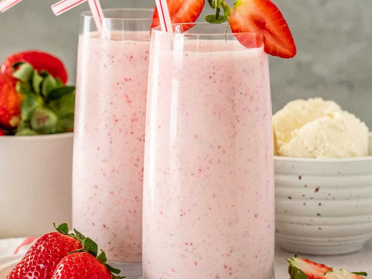 Strawberry milkshake