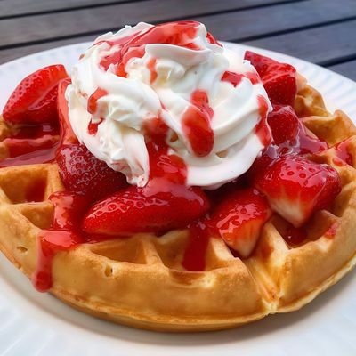 Strawberry Cream Waffle