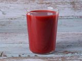 Fresh strawberry juice