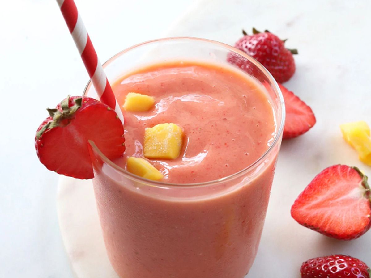 fresh Strawberry mango Juice