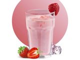 Strawberry yogurt milkshake