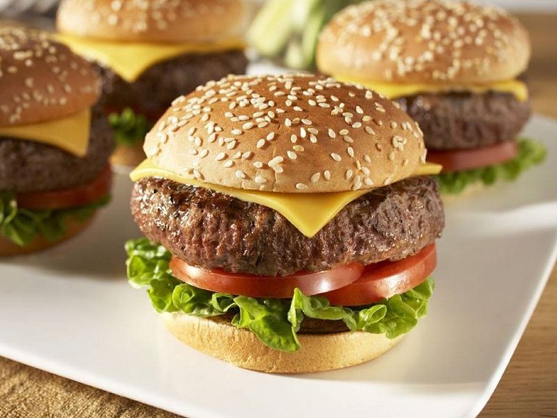 Stuffed Beef Burger Sandwich