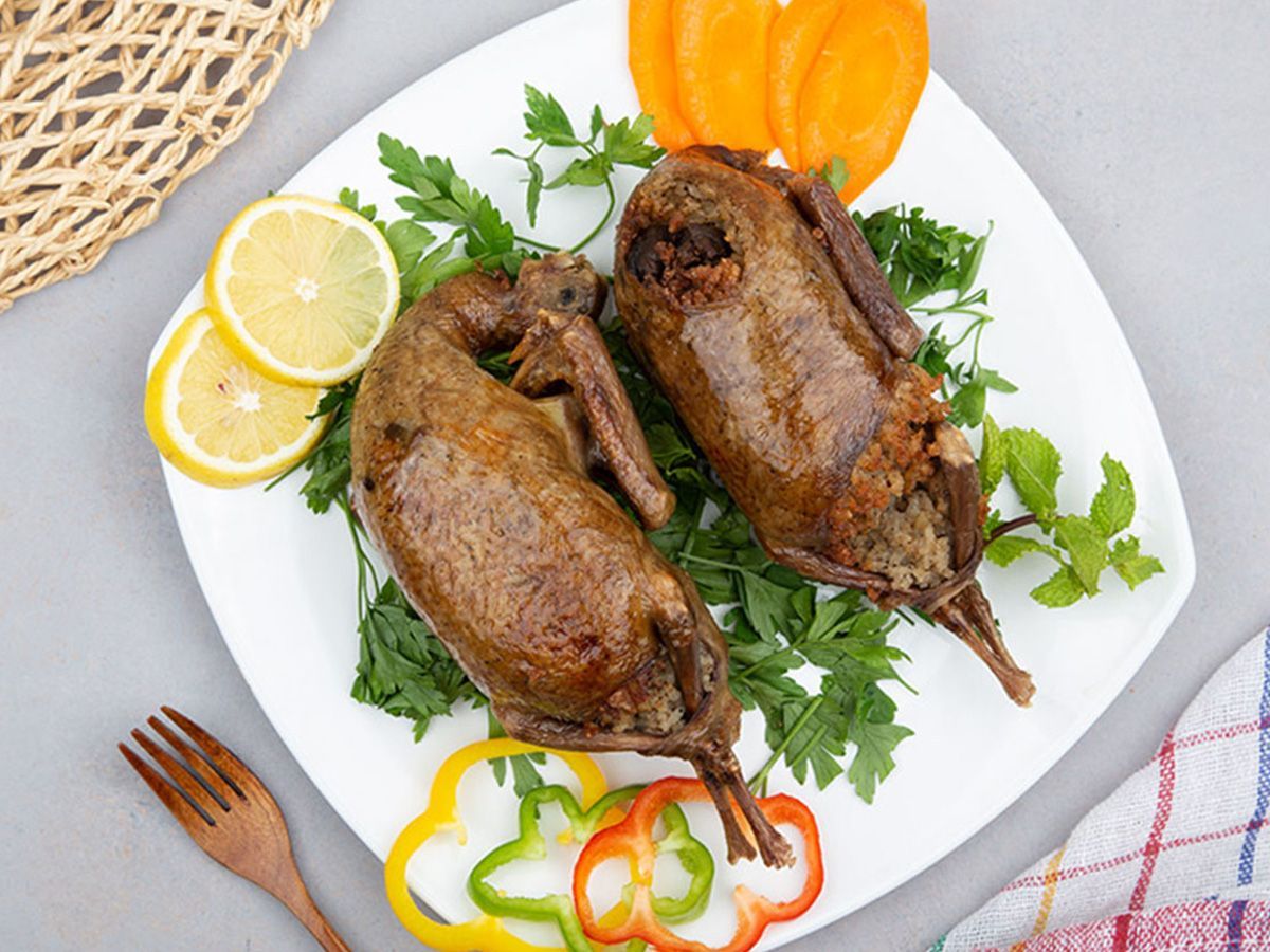 Pair Of Stuffed Pigeon