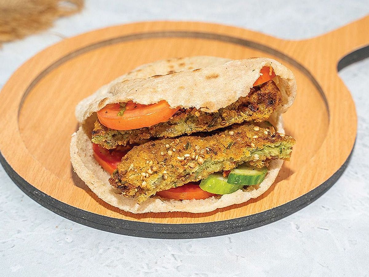 Potato with Stuffed Ta'ameya Sandwich