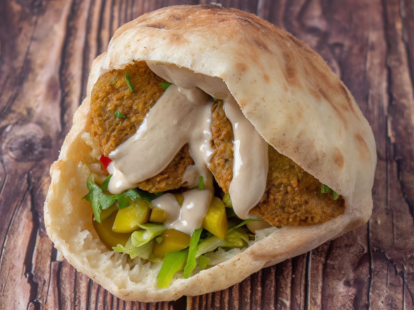 Stuffed Taamia sandwich