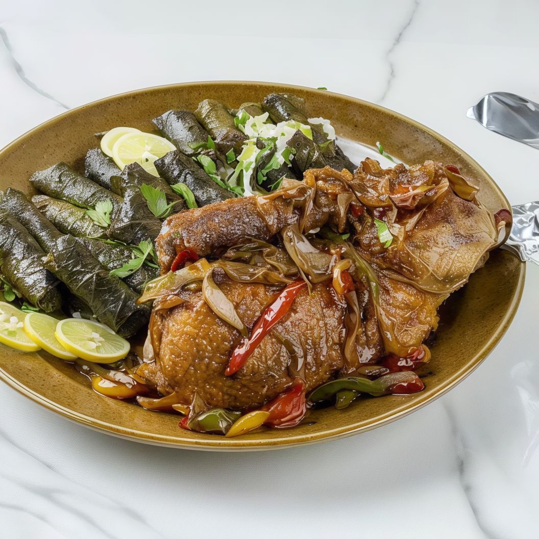 Zalaa Grape Leaves Stuffed With Grits And Rice