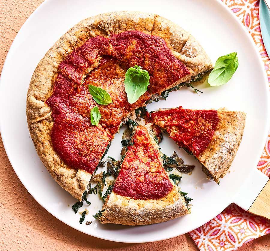 margherita stuffed pie