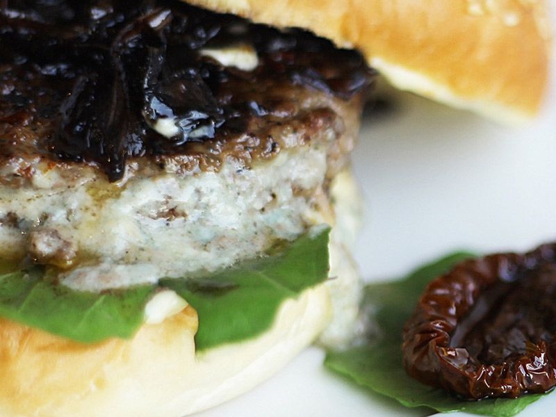 Sun Dried Tomato Burger Sandwich