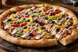 Super Supreme Pizza with Ranch Sauce Large