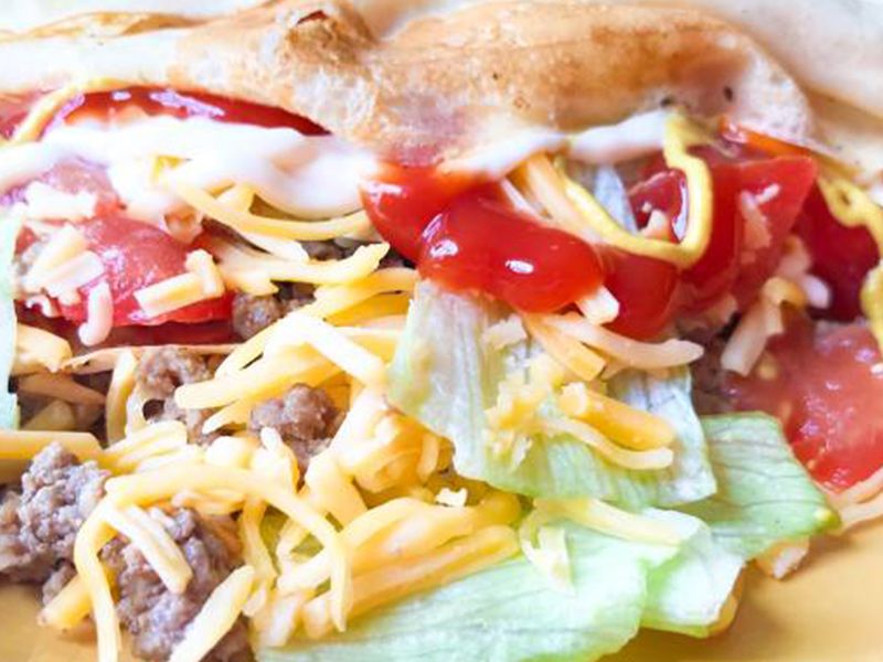 Super Cheese Burger Crepe