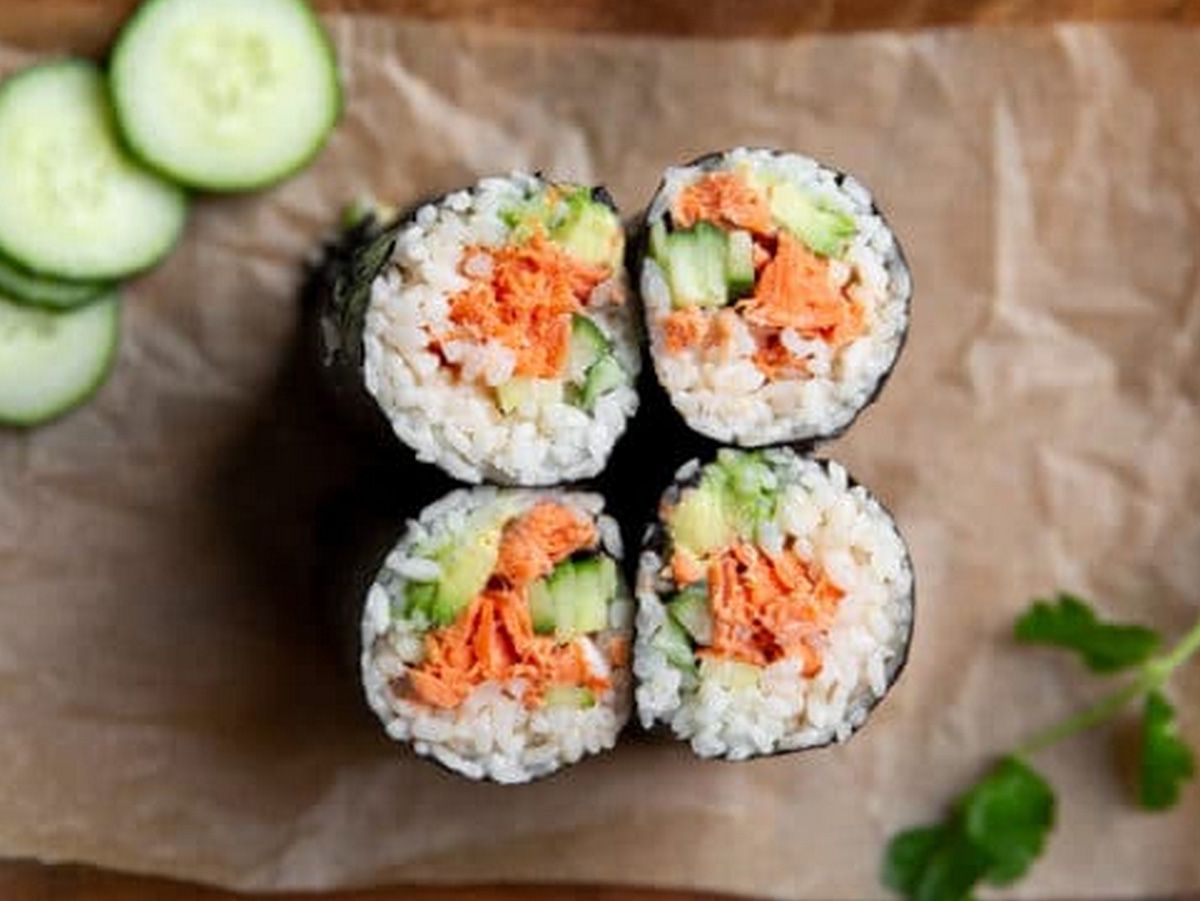 Salmon Sushi Burrito