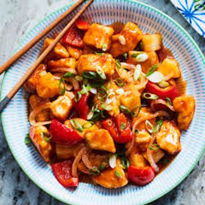 Sweet And Sour Without Vegetables Chicken