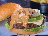 Sweet and Sour Burger Sandwich
