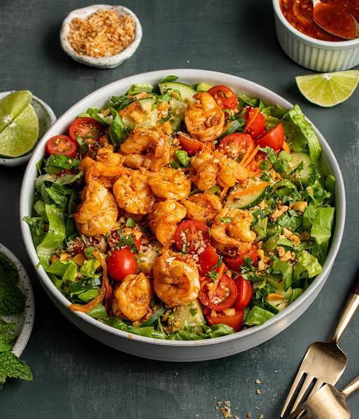 Sweet Chili Shrimp Salad
