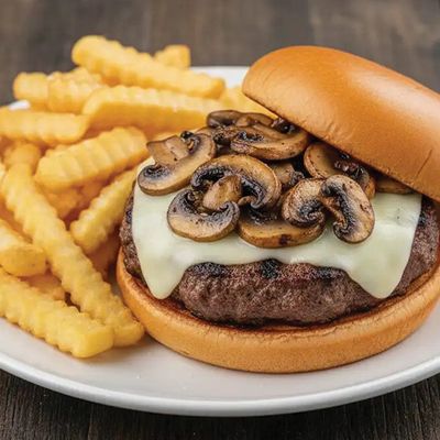 Mushroom and Swiss Burger
