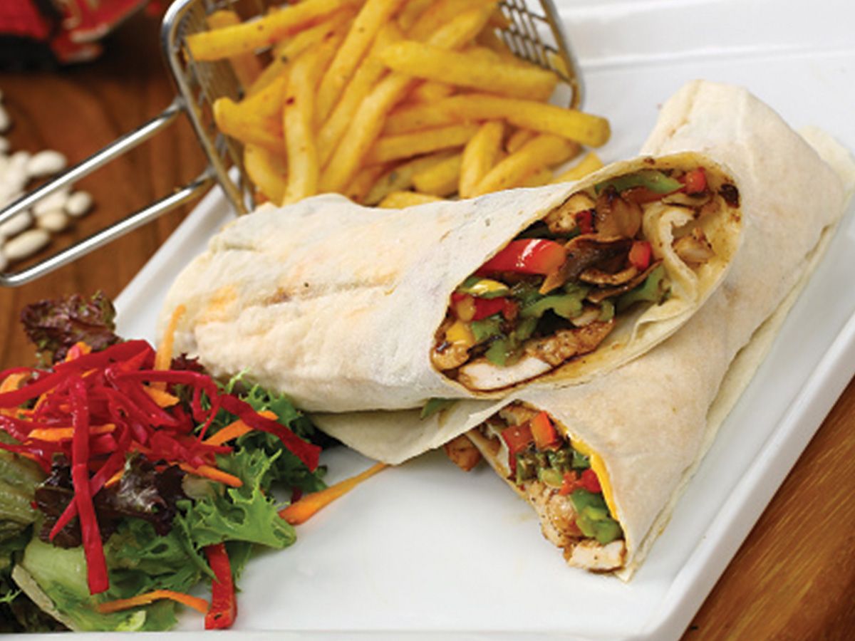Syrian Chicken fajita sandwich