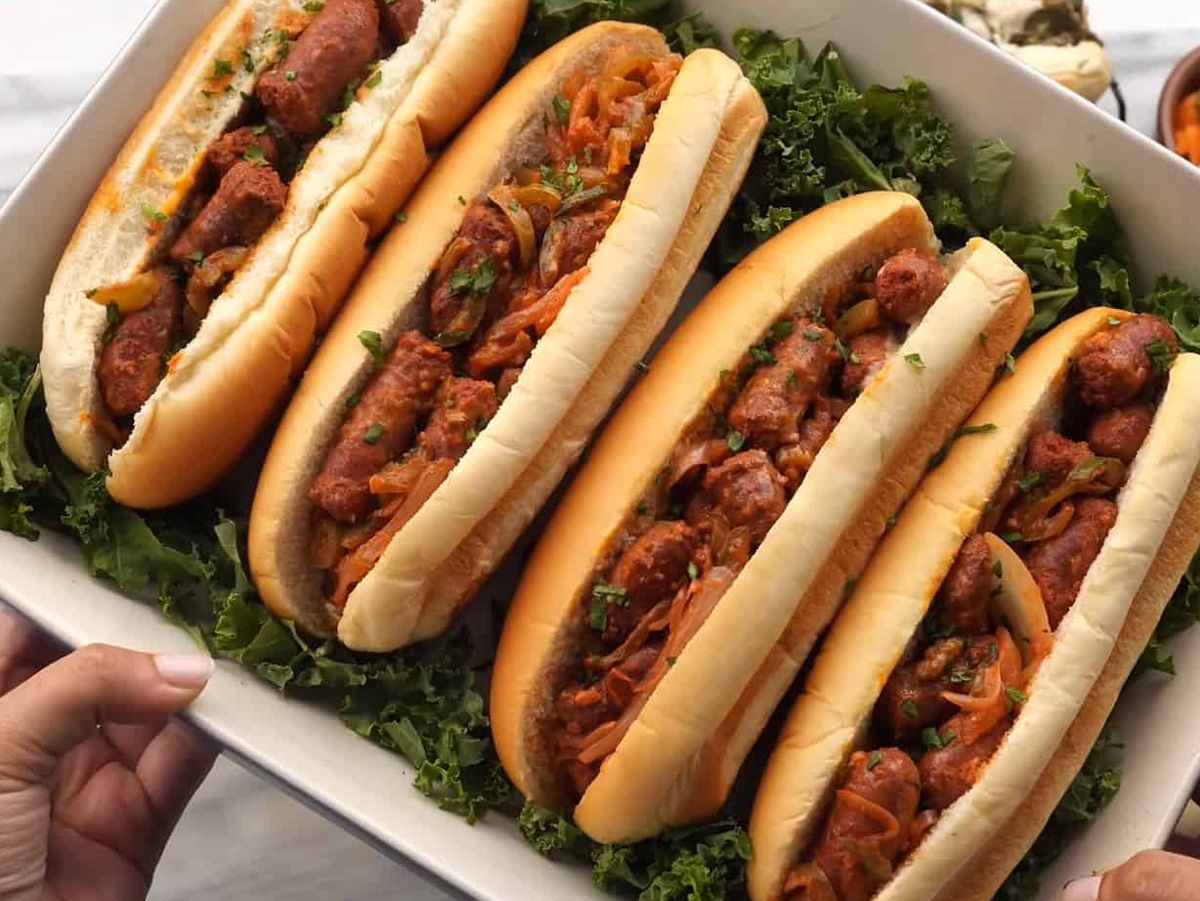 Syrian Sausage Sandwich
