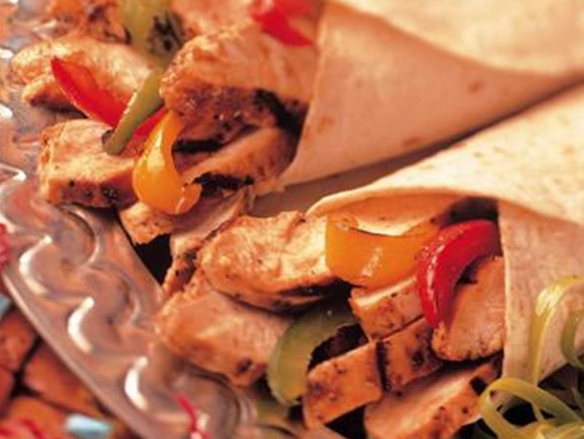Syrian bread Chicken Fajita