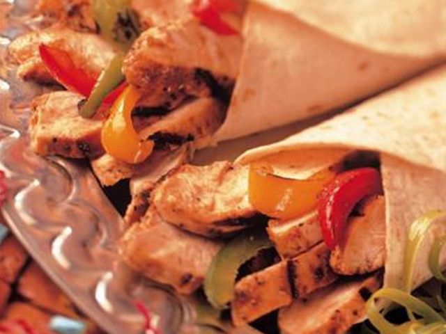 Syrian bread Chicken Fajita
