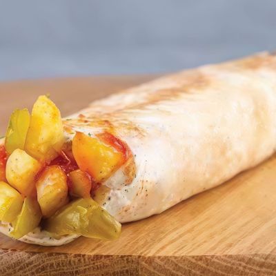 Syrian potato mozzarella sandwich