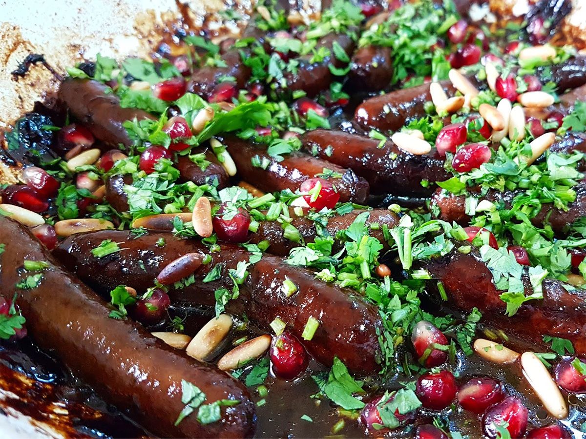 Syrian sausage plate