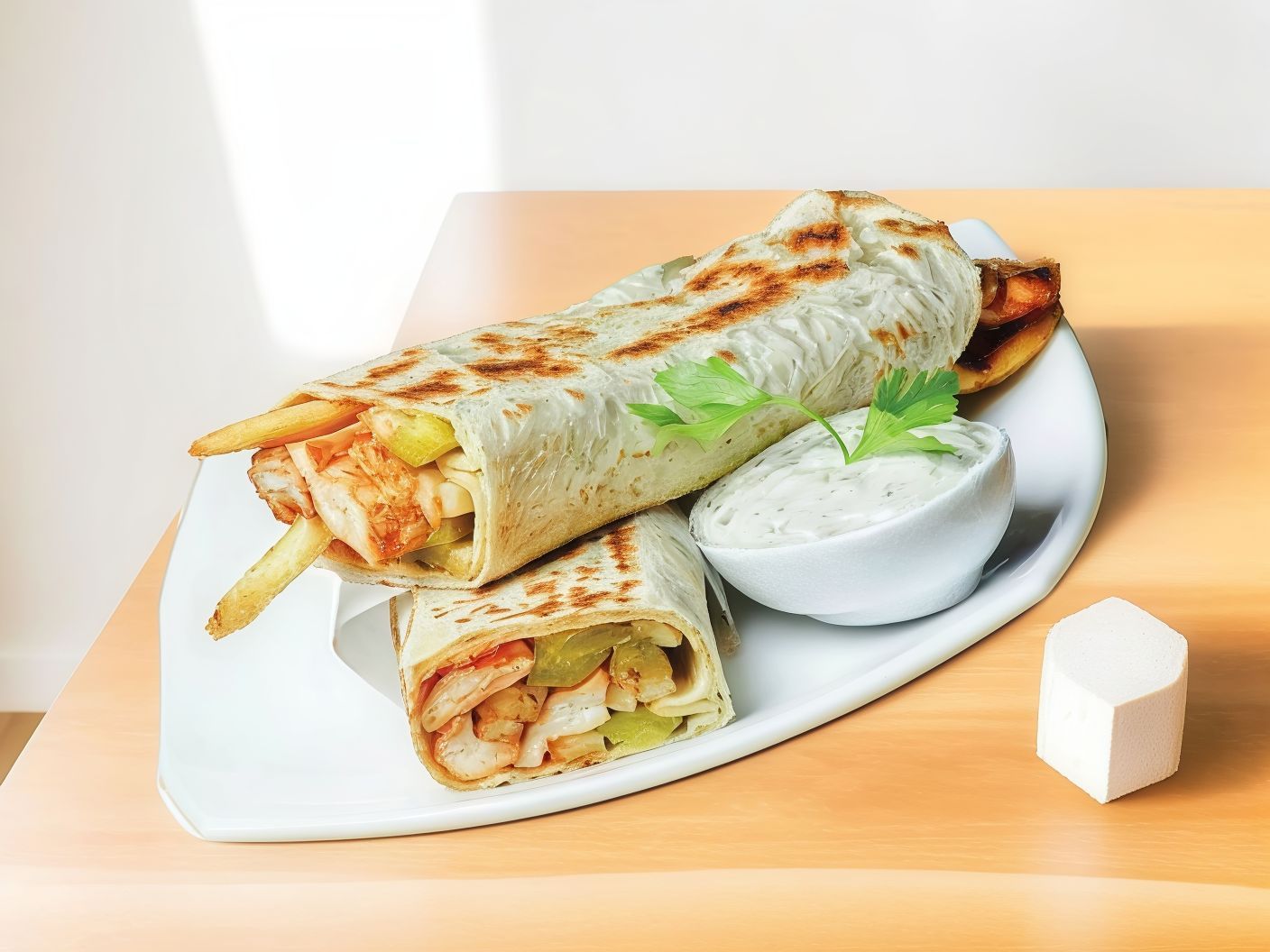 Syrian strips sandwich