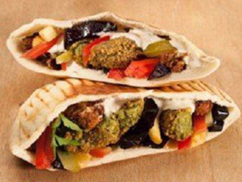 Taamia With Eggplant Sandwich